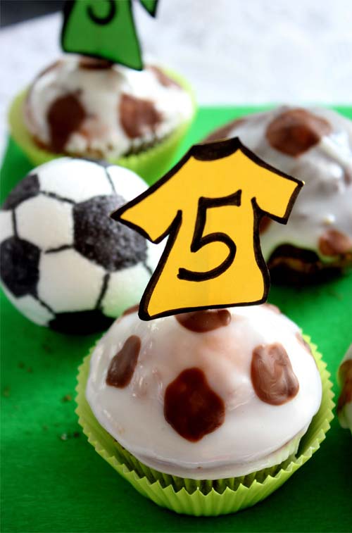 Muffins für den Fußball Geburtstag