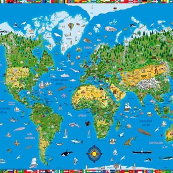 Moll Schreibunterlage Weltkarte