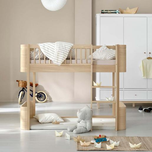 Oliver Furniture halbhohes Hochbett Wood Mini+ Eiche 