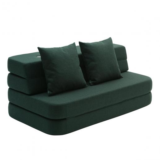 byKlipKlap 3-Fold-Sofa 120 cm Grün 