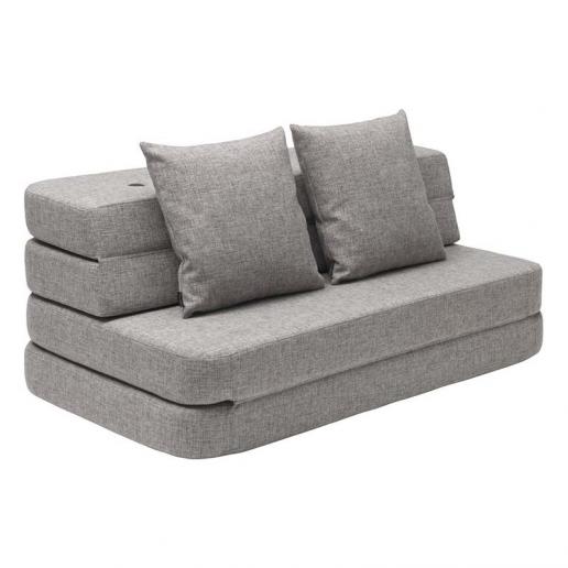 byKlipKlap 3-Fold-Sofa XL 140 cm Grau 