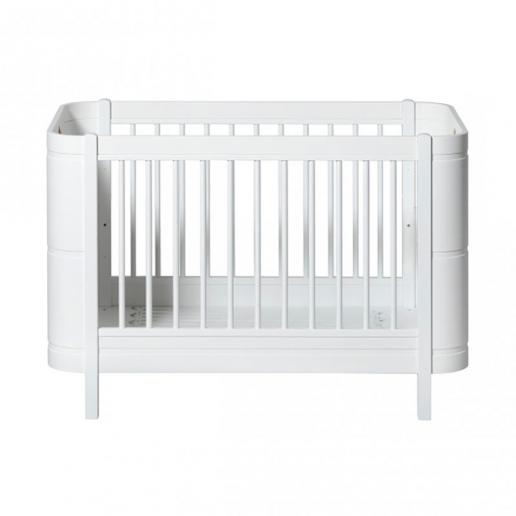 Oliver Furniture Baby- und Juniorbett Wood Mini+ Weiß mit Umbauseiten