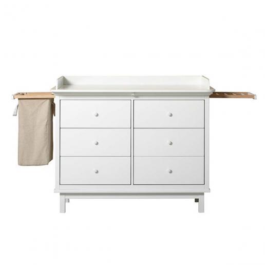 Oliver Furniture Wickelkommode Seaside mit 6 Schubladen und Auszügen 
